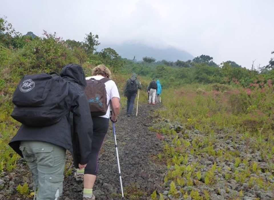 How difficult is the Mount Bisoke hike?