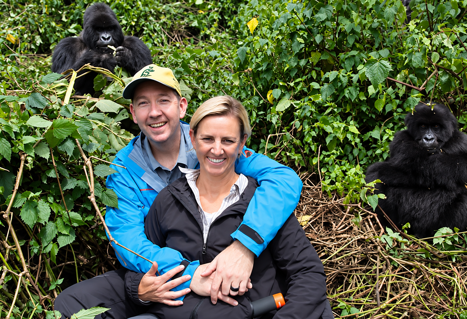 Mountain gorilla trekking in Mgahinga Gorilla National Park Uganda